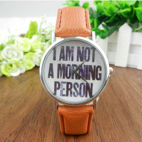 Funky Unisex Geneva Leather Band Analog Quartz Dial Wrist Watch