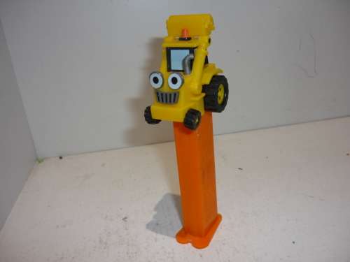 Pez Bob The Builder Scoop The Front End Loader, Orange Stem, Pez Candy Dispenser, 59