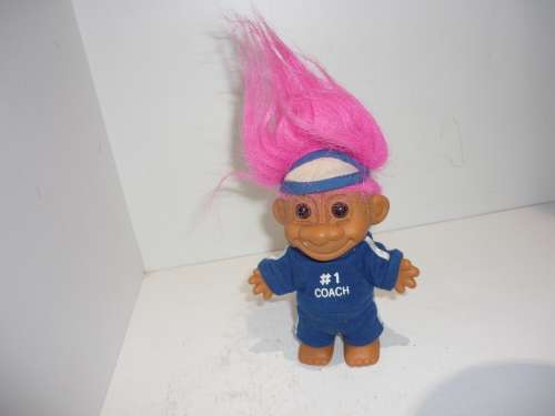 ORIGINAL RUSS TROLL-SPORTS COACH-BEAUTIFULLY DRESSED-11CM TALL