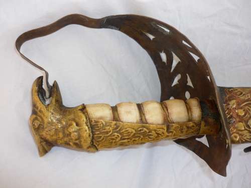 SWORD- BATAVIA-MARKED VOC-SHAVER COOL-WITH SCABBARD