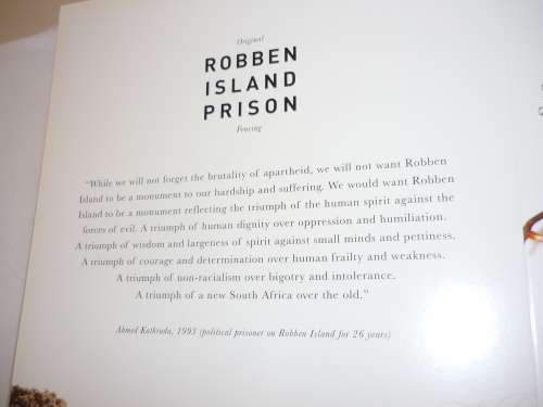 ROBBEN ISLAND FENCE WITH CERTIFICATE OF AUTHENTICITY
