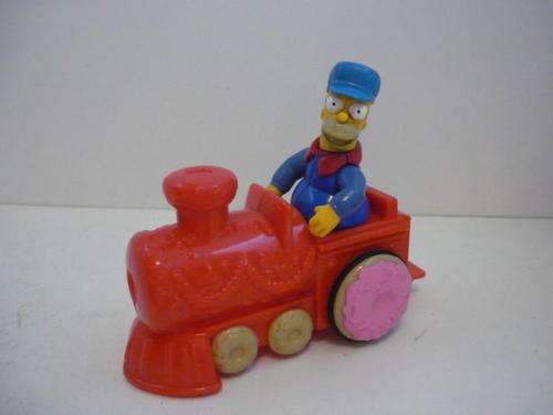 SIMPSONS-TRAIN-WITH MOVING HAND-12CM LONG