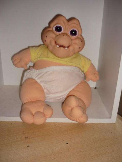 LARGE PLUSH BABY DINO-SOLID HEAD-35CM TALL