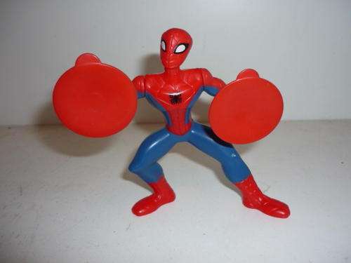 SPIDERMAN FIGURINE WITH SUCTION CAPS-12CM TALL