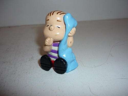 LINUS FIGURINE-PEANUTS SERIES-HARD PLASTIC-COLGATE