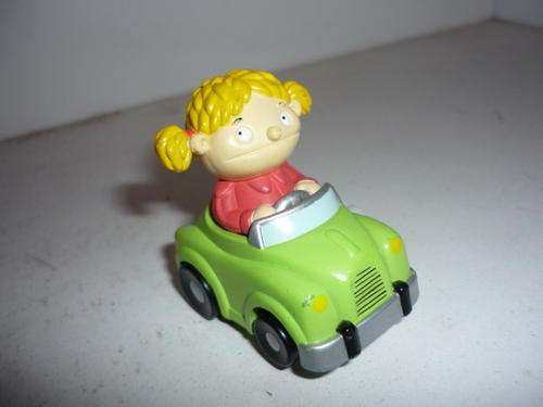 CARTOON CARACTER IN CAR-WIND UP-5CM LONG