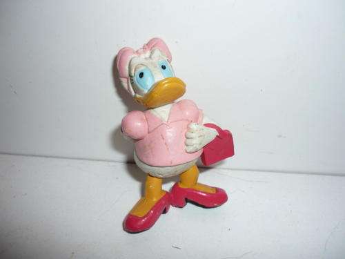 DAISY DUCK-RUBBERISED-6CM TALL-SUITABLE CAKE TOPPING