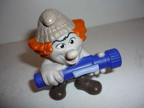 SMURF WITH WORKING TORCH