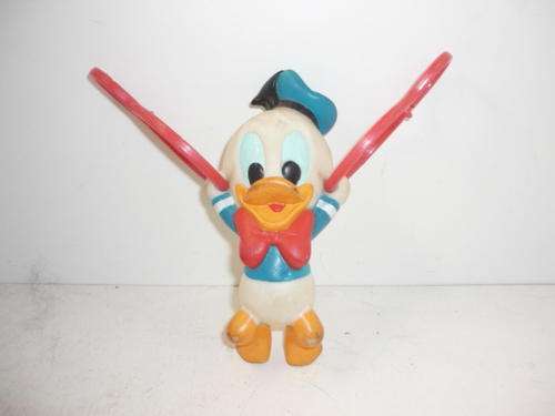 VINTAGE DONALD DUCK -RUBBER-1984-15CM TALL-WALT DISNEY