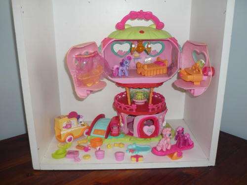 2006 MY LITTLE PONY TEAPOT PONYVILLE PINKIE PIE'S BALLOON HOUSE