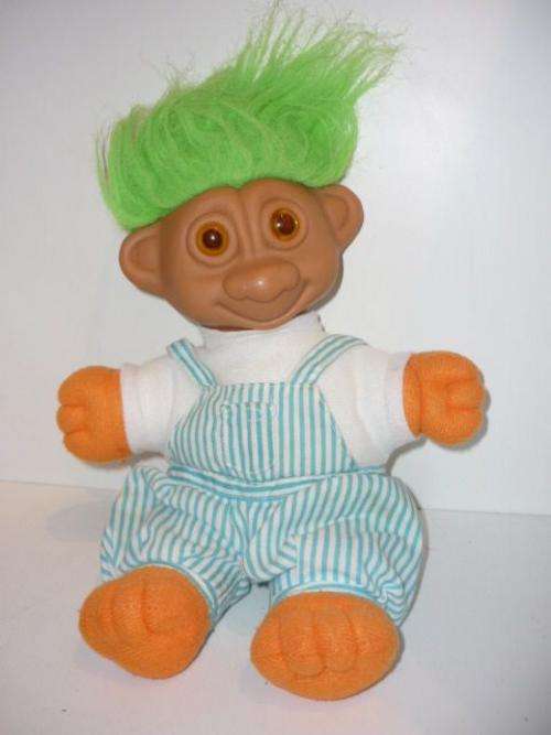 PLUSH AND RUBBERISED TROLL-27CM TALL