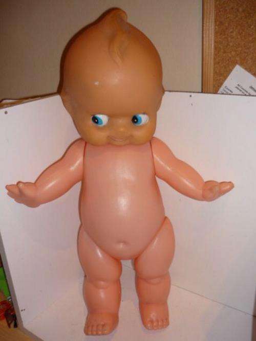 VERY LARGE KEWPIE DOLL-PLASTIC AND RUBBER-50CMS TALL