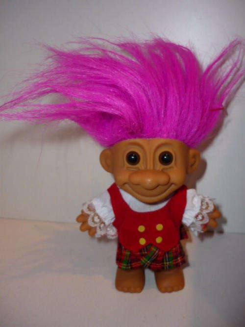 TROLL-DRESSED IN SCOTS CLOTHING-MADE BY RUSS