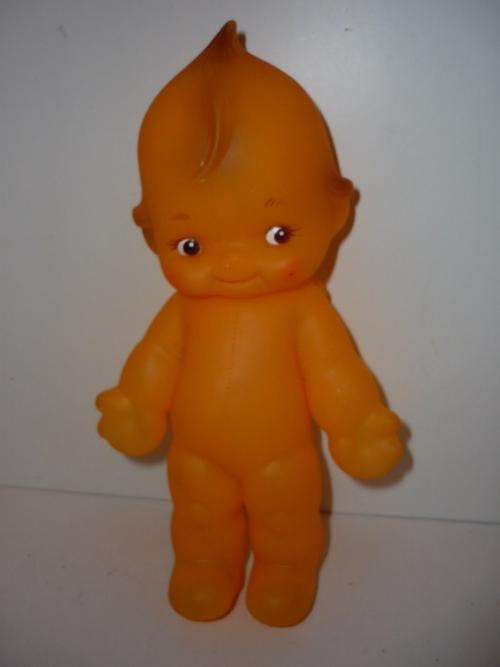 KEWPIE DOLL-SOFT RUBBER -WITH WINGS-SQUEAKS-20CM TALL
