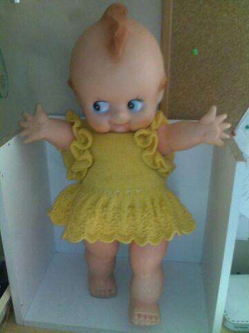 VINTAGE KEWPIE DOLL-LARGE-50CM TALL-WITH WINGS