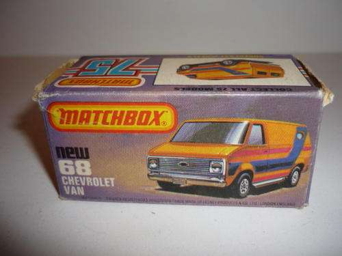 VINTAGE MATCHBOX 68-CHEVROLET VAN-SUPERFAST-1979-BOXED