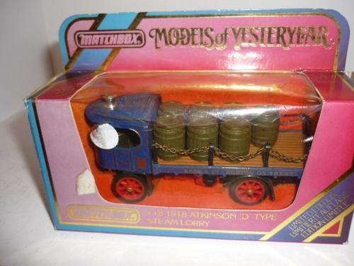 MODELS OF YESTERYEAR-Y18-ATKINSON D TYPE STEAM LORRY-BOXED-1:60-1986