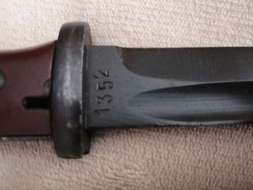 german k98 bayonet and scabbard