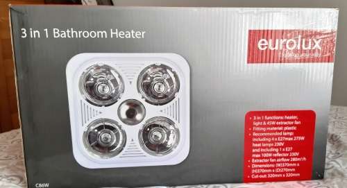 EUROLUX 3 IN 1 BATHROOM HEATER