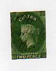 Ceylon 1857 Two Pence Very Fine Value 60 Pounds