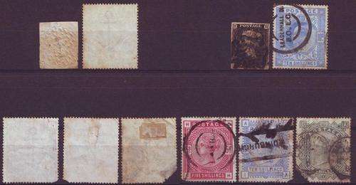 NICE Fillers, Penny Black, 10 Shilling Queen Vic, WOW