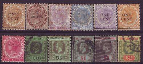 Straits Settlements Nice Value Good Investment 2 Dollars and Mix