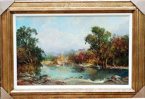 Oil painting Gabriel de Jongh oil-104 image size 76.2-122 cm framed.