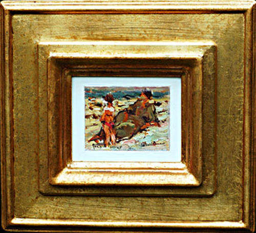 Oil painting Adriaan Boshoff.oil-105 images size 13-17 cm framed