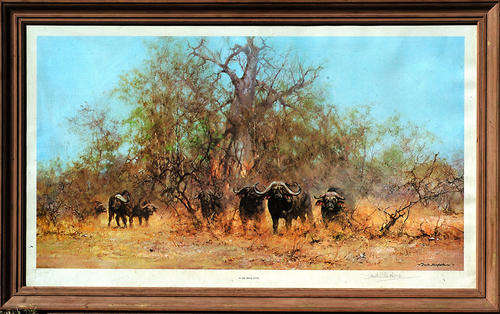 David Shepherd original print-202 signed in pencil by artist, framed