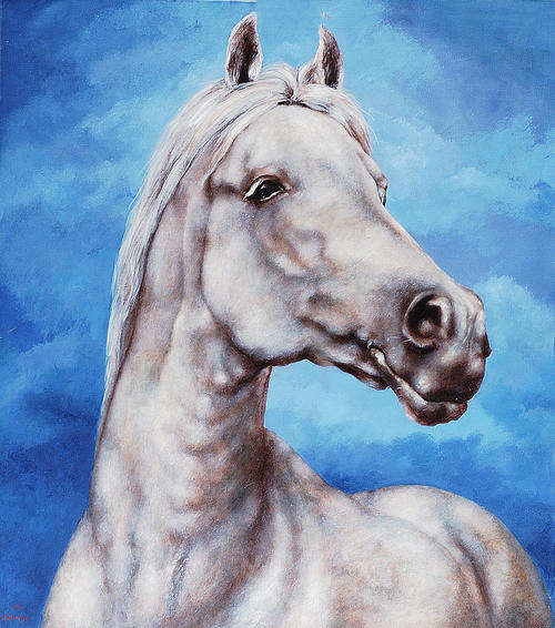 Oil painting Hanna Solway on the canvas oli-105 image size 100-110 cm not framed