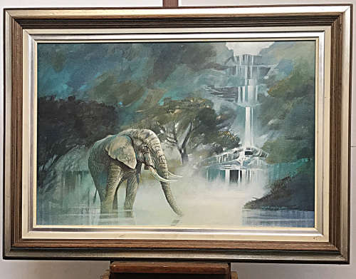 Mark Enslin oil painting 115a signed, dated 1988, image size 61-91.5 cm framed