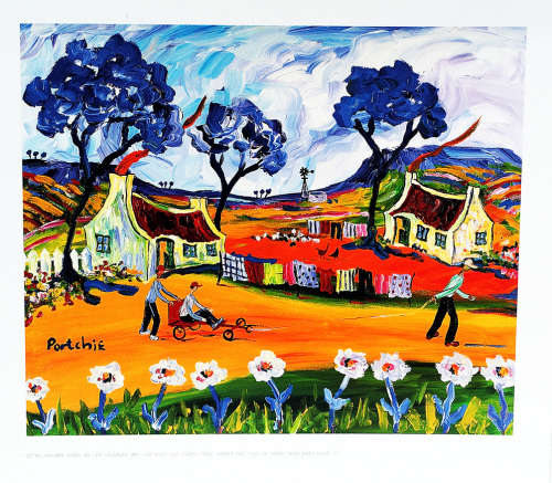 Portchie print S-05 image size 28-34 cm on the paper