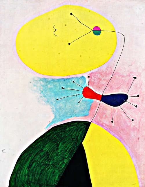 Joan Miro 1341 print-102 on the paper