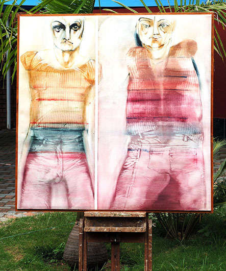 Michael HEYNS oil-111 image size 117.5-119 cm framed
