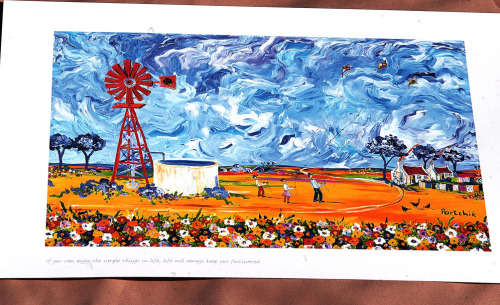 Portchie print LE-4 Limit Edition 186/500. Print S-01, Print S-05