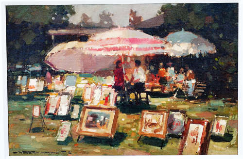 Wessel Marais oil painting on canvas signed oil-118 image size 51-76.5cm framed