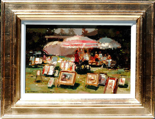Wessel Marais oil painting on canvas signed oil-118 image size 51-76.5cm framed