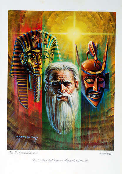 Vladimir Tretchikoff print-200/1. Commandment nr.1 image size of prints 29-36cm