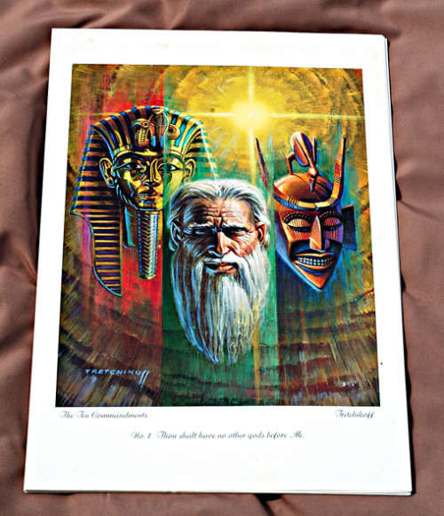 Vladimir Tretchikoff print-200/1. Commandment nr.1 image size of prints 29-36cm