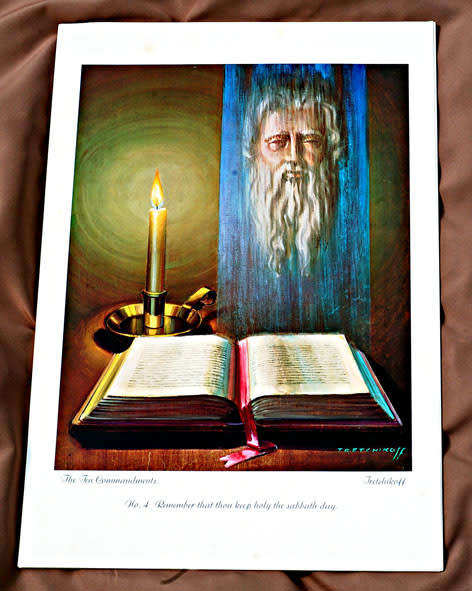 Vladimir Tretchikoff print-200/4. Commandment nr.4 image size of prints 29-36cm