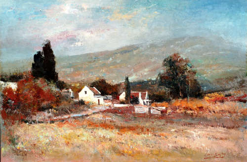 Oil on board painting Errol Boyley oil-101 image size 76.5-51 cm, signed, framed
