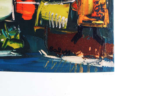 Walter Whall Battis print-401. African Afternoon image size 44.5-56 cm
