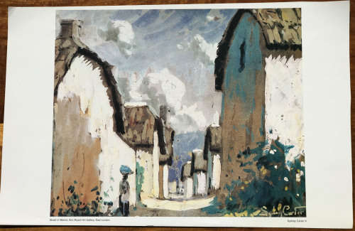 Sidney Carter. Street in Mamre. Print image size 28,5-24 cm on the paper