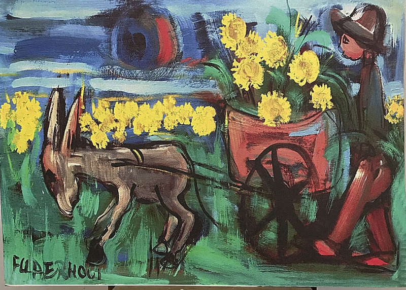 Frans Claerhout Pro-Digital print cla-030 50 - 60.50 cm canvas placed on hard board
