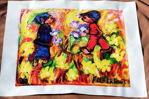 Frans Claerhout Pro-Digital print cla-021 50.50 - 60 cm on  canvas