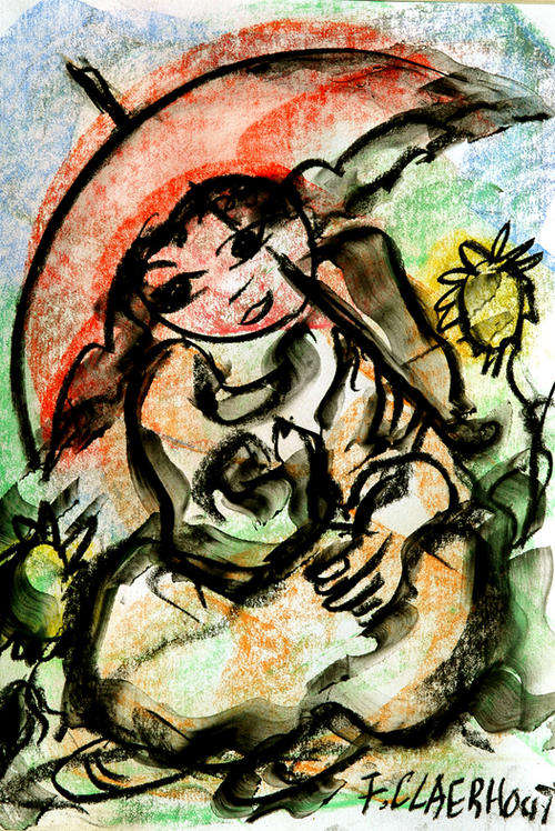 Frans Claerhout (SA 1919-2006)  print CLA_026 on the paper size 42-59.40 cm