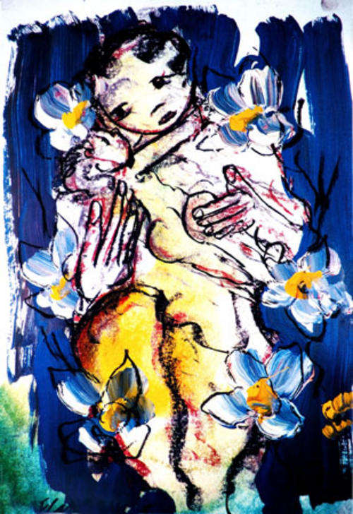Frans Claerhout Offset techniques print  claerhout.offset_8, 33-48 cm paper