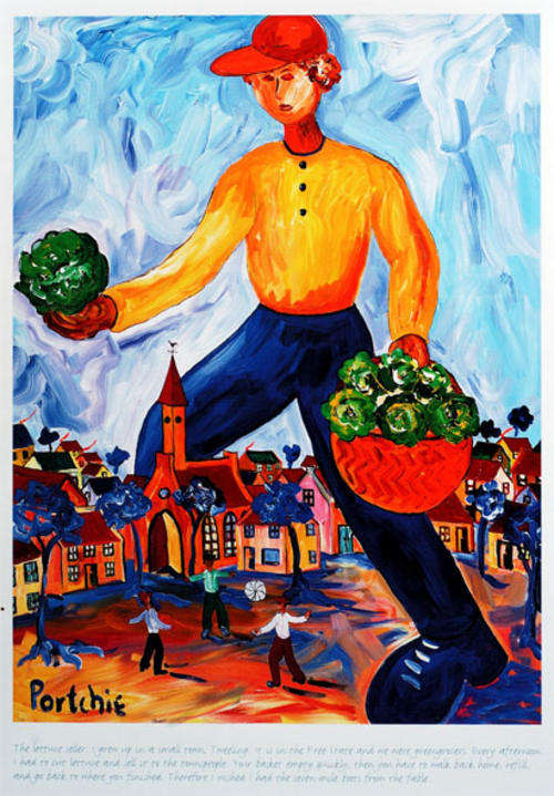 Portchie print S-11 image size 25-36 cm on the paper