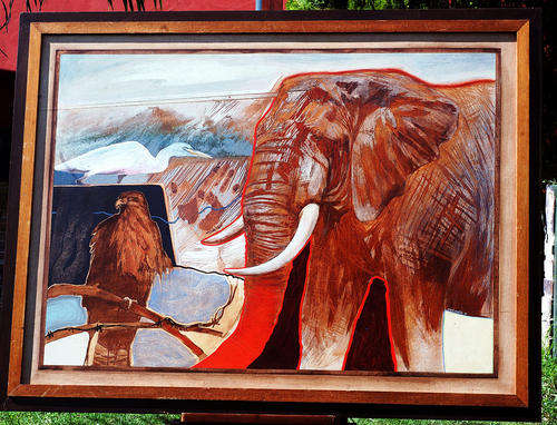 Oil painting M.Enselin oil-111 image size 90-120cm framed