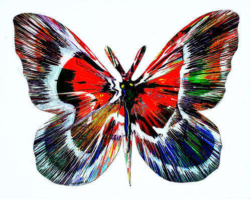 Acrylic painting Ted Wasi acrylic-117 size 61-76 `Expressive freedom`